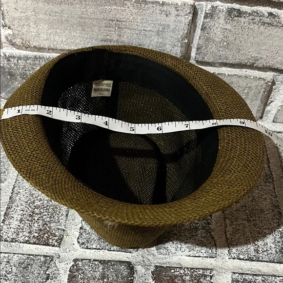 Brown Fedora Hat with Feather Band - Picture 10 of 16